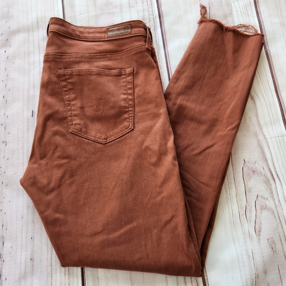 AG Adriano Goldschmied "The Legging Ankle" Super Skinny Orange | Women's Size 31 - Picture 2 of 10